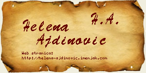 Helena Ajdinović vizit kartica